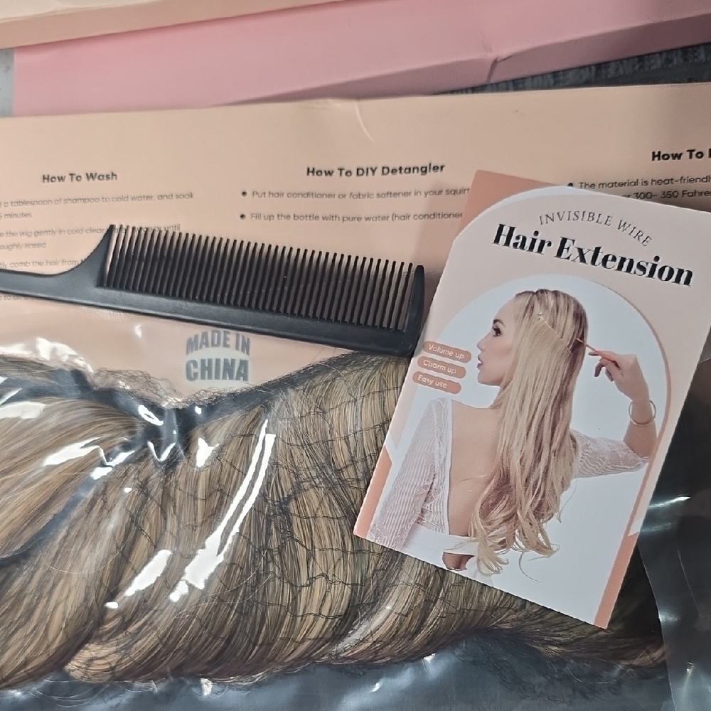 Invisible Wire Hair Extension - Blonde